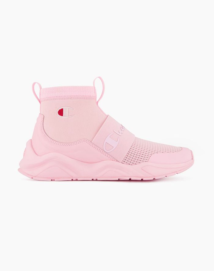 Champion Rally C Patch Sock Runner - Naisten Pinkki Lenkkarit - Suomi 9267834-DA